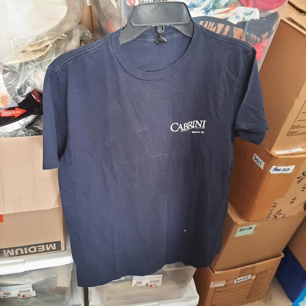 NEW ! Cabrini Men T Shirt Navy Blue Size M